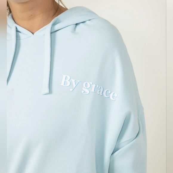 Simply Southern Color Block Through Faith Cropped Hoodie for Women XXL - Picture 3 of 12